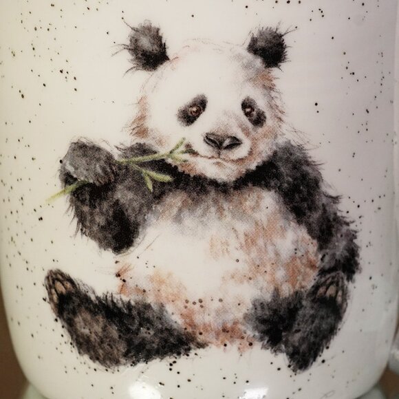 Rare Royal Worcester Coffee Mug Wrendale Designs By Hannah Dale Panda Bamboozled - Picture 4 of 10